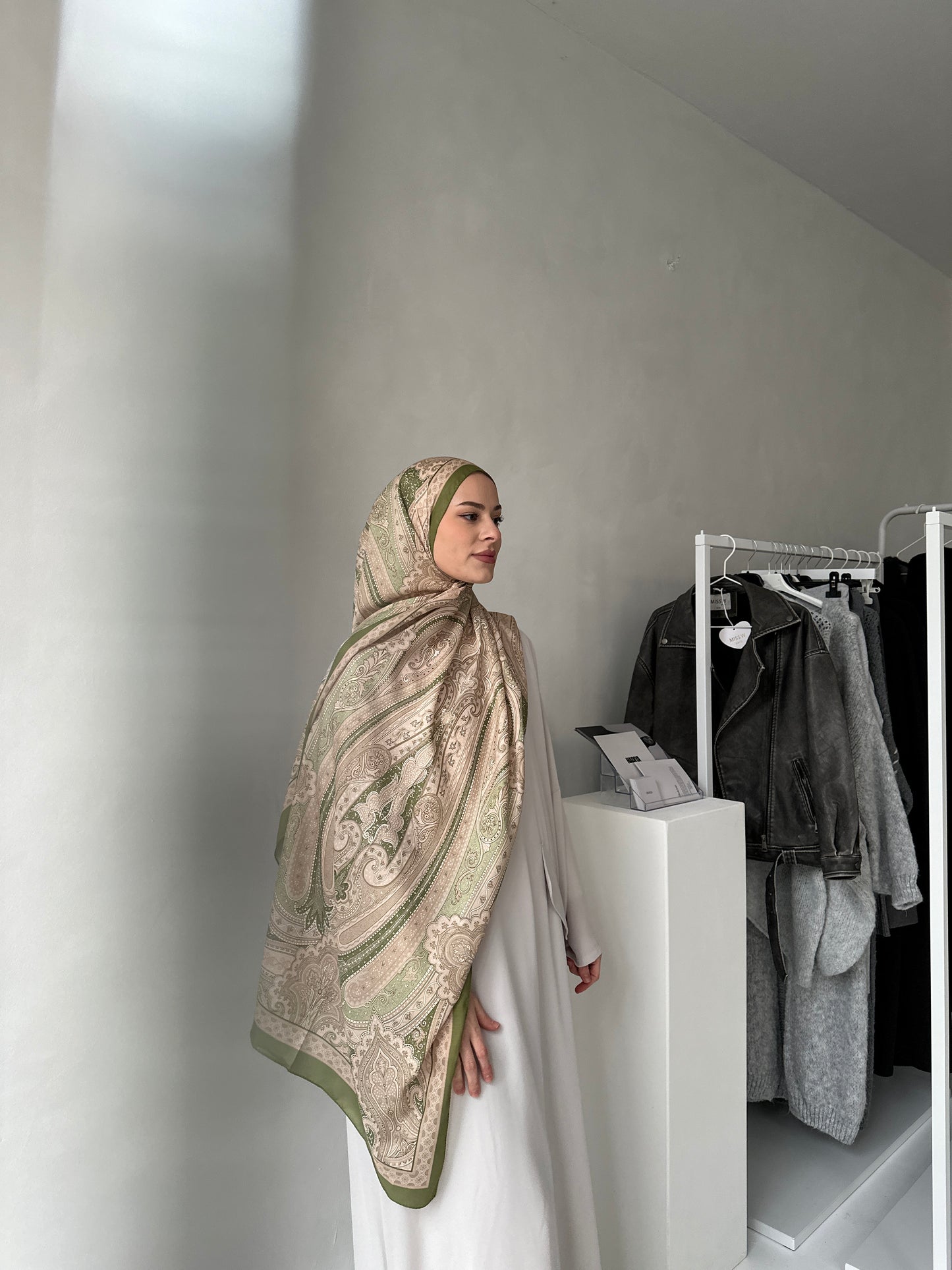 Bohème Hijab | moss green