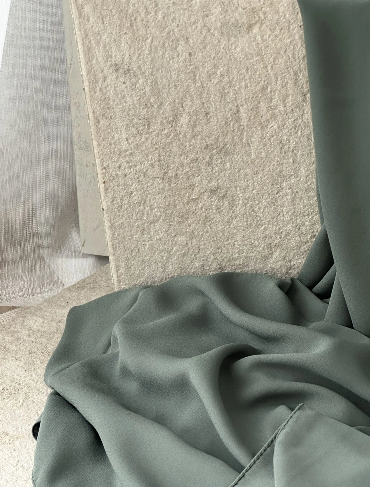 Luxury Square Hijab 150x150 | pastell khaki