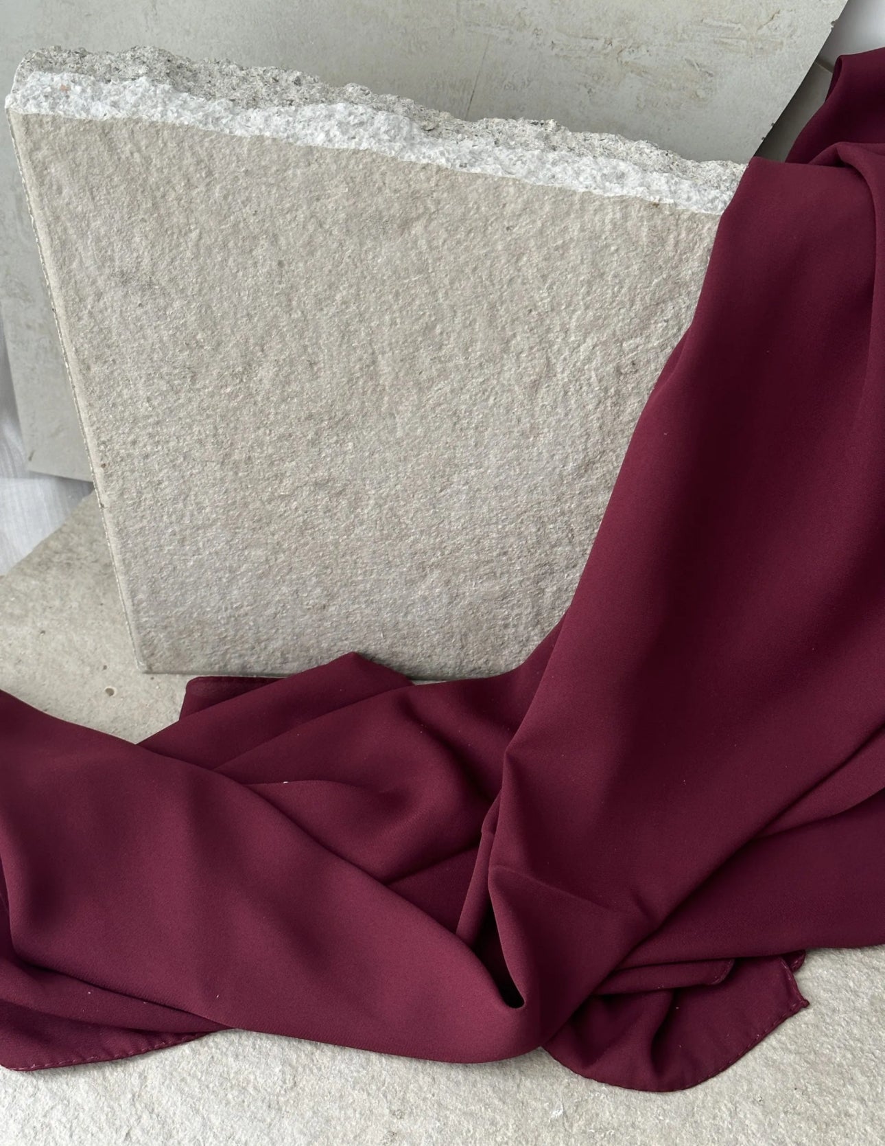 Luxury Square Hijab 150x150 | burgundy