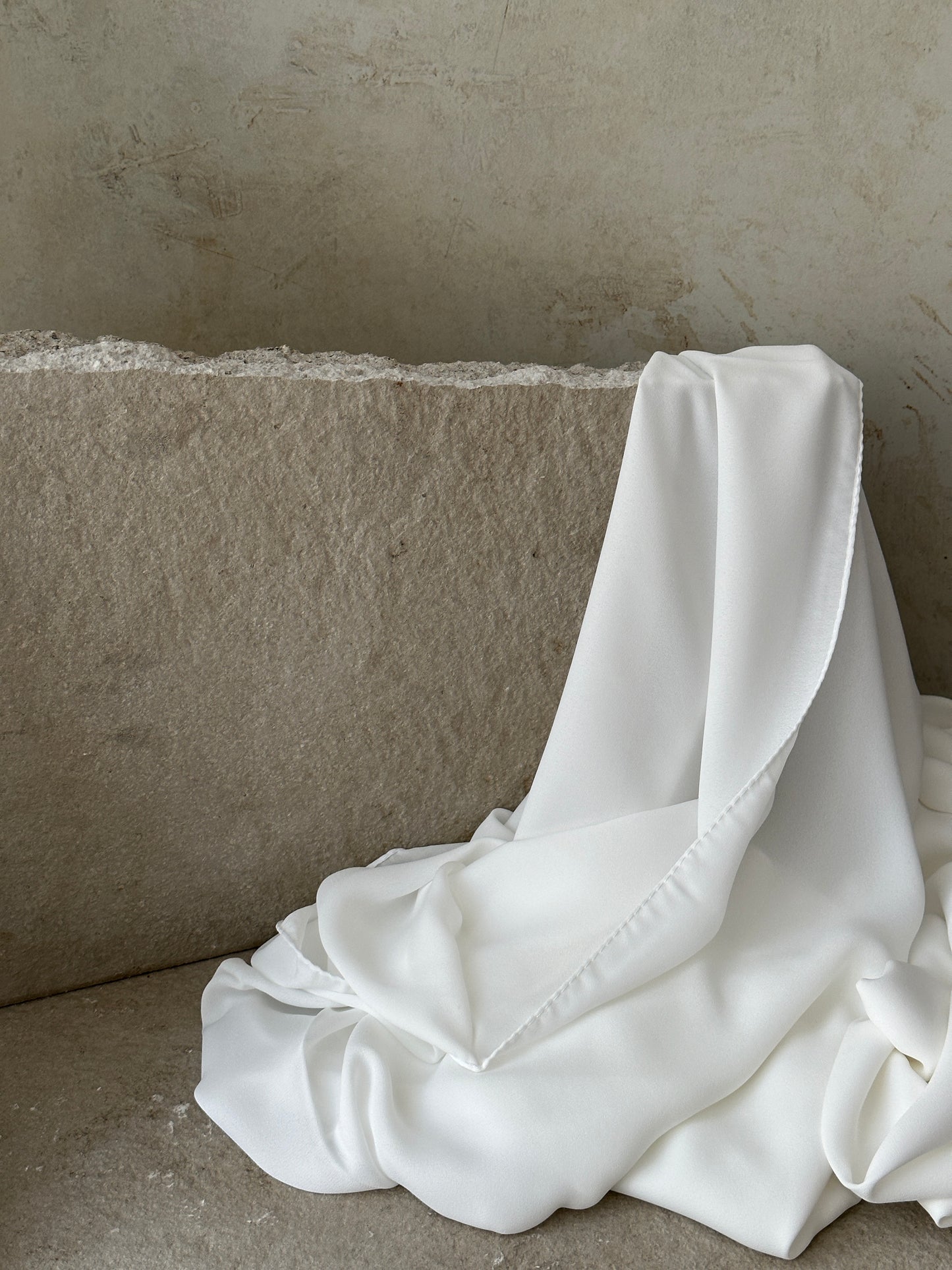 Luxury Square Hijab 150x150 | white