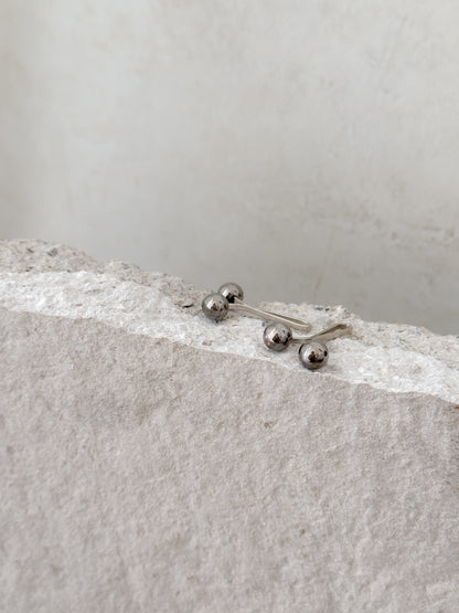 Hijab Pin | rund chrome dunkel 2 Stk.