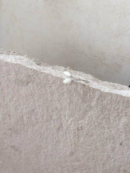 Hijab Pin | oval weiß 2 Stk.