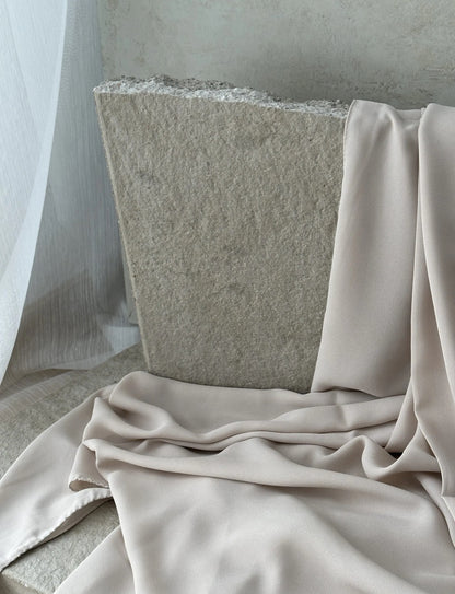 Luxury Square Hijab 150x150 | greige beige