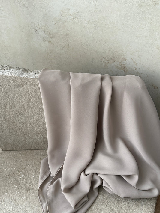 Luxury Square Hijab 150x150 | greige taupe