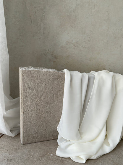 Luxury Square Hijab 150x150 | offwhite creme