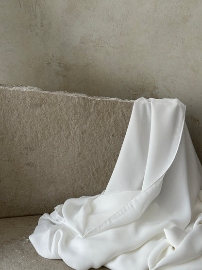 Luxury Square Hijab 150x150 | white